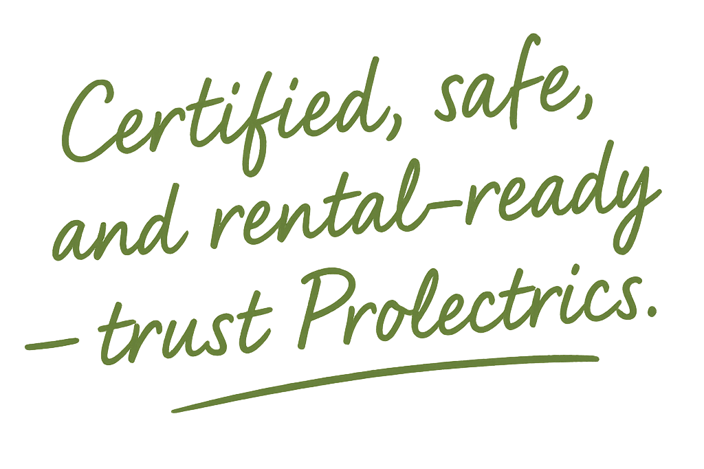 graphic text Certified safe